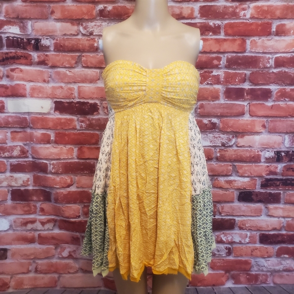 Free People Across The Sea Strapless Tunic Large - Picture 3 of 4